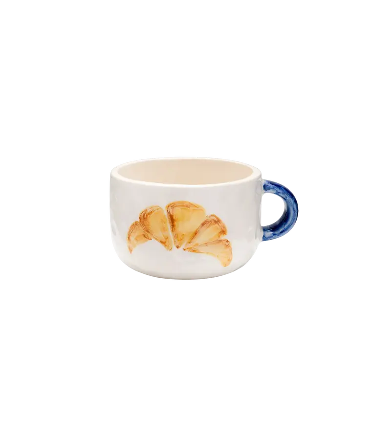 Croissant cappuchino mug