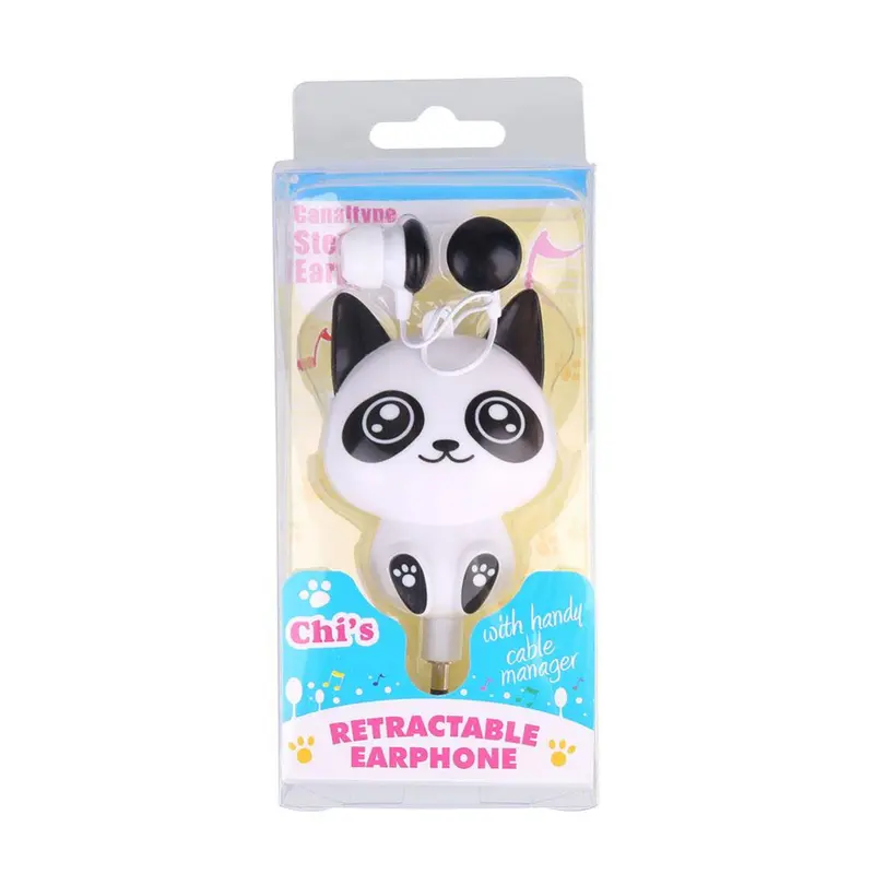 Cute Panda Headphone Earbuds