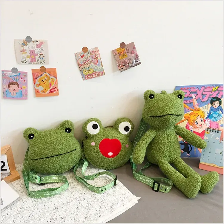 Cutie Plush Frog Zipper Purse (3 Designs)
