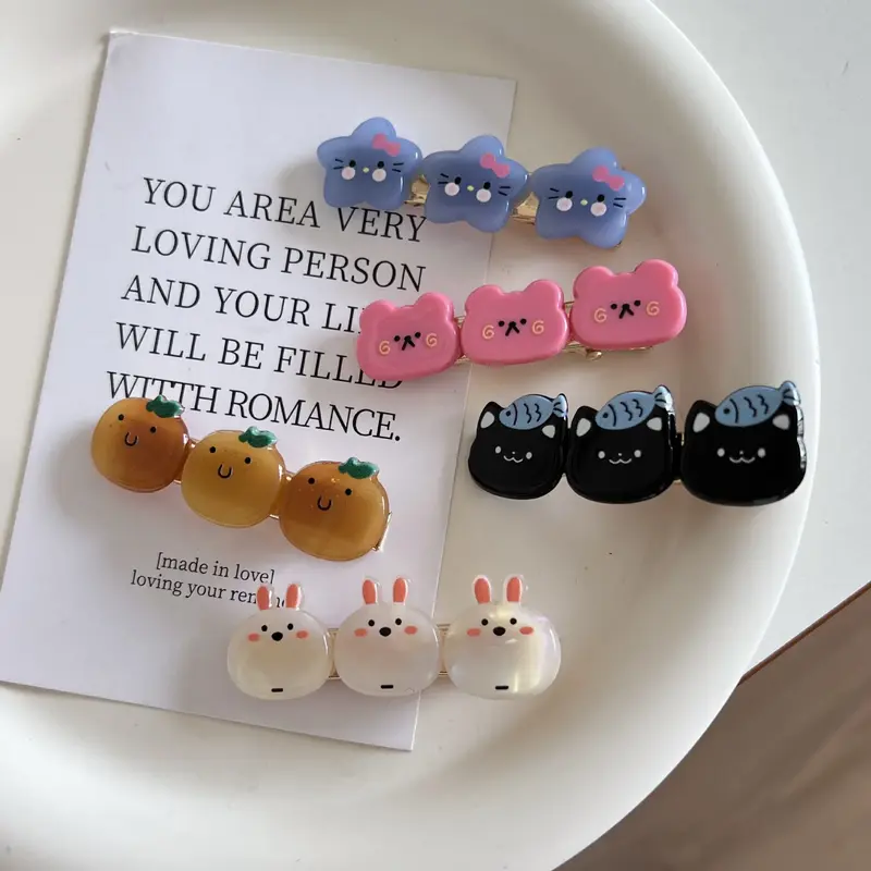 Cutie Pop Animal Hairclips (5 Designs)