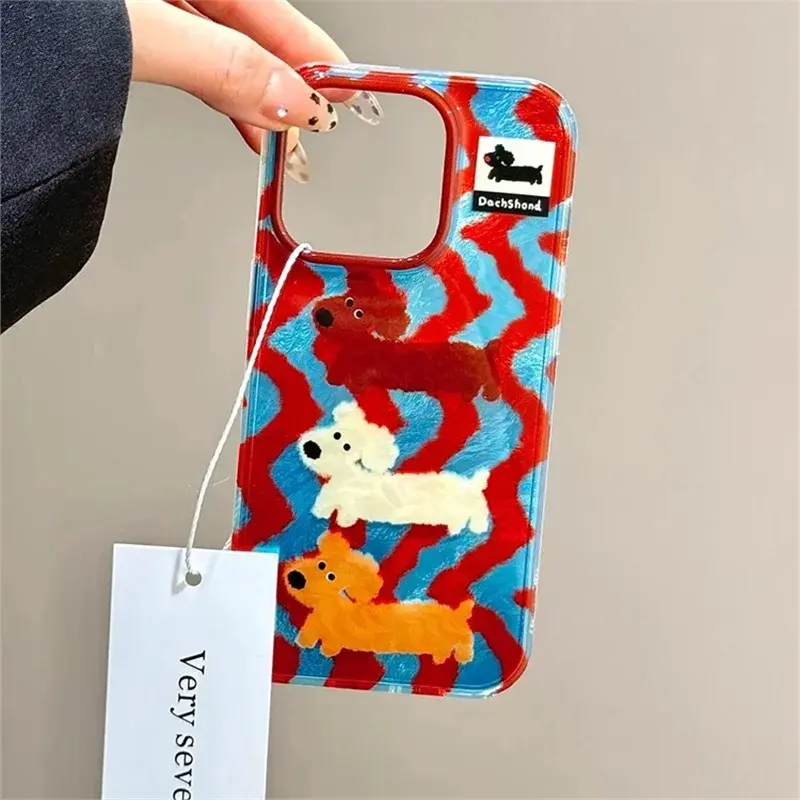 Dachshund Friends iPhone Case