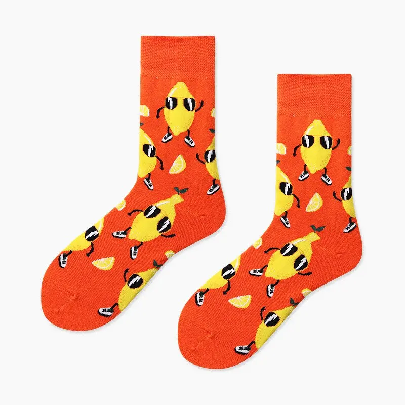Dancing Lemon Crew Socks