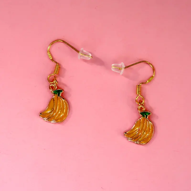 Dangly Banana Earrings