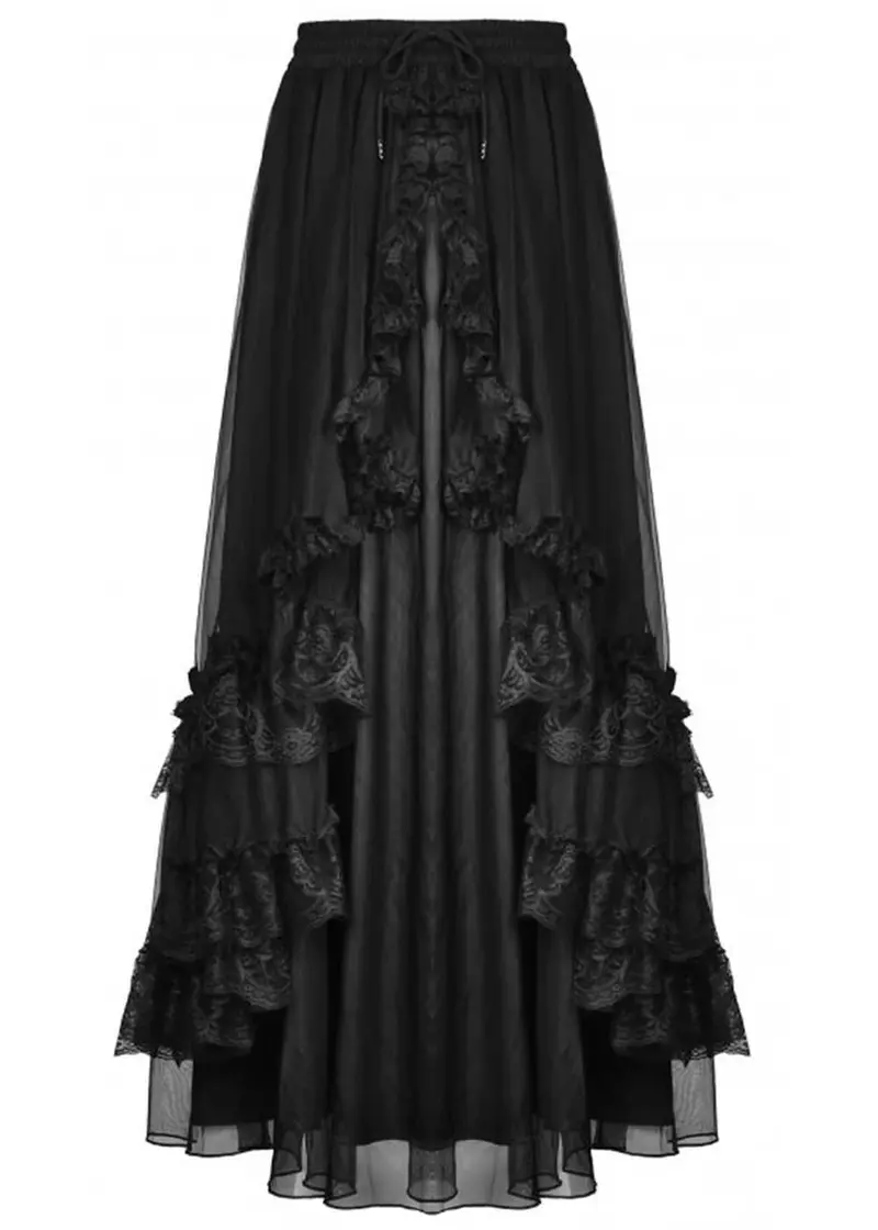 Dark In Love Britannia Black Maxi Skirt