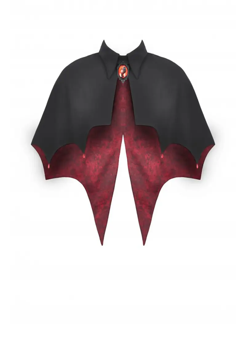 Dark In Love Vampire Bat Cape Black