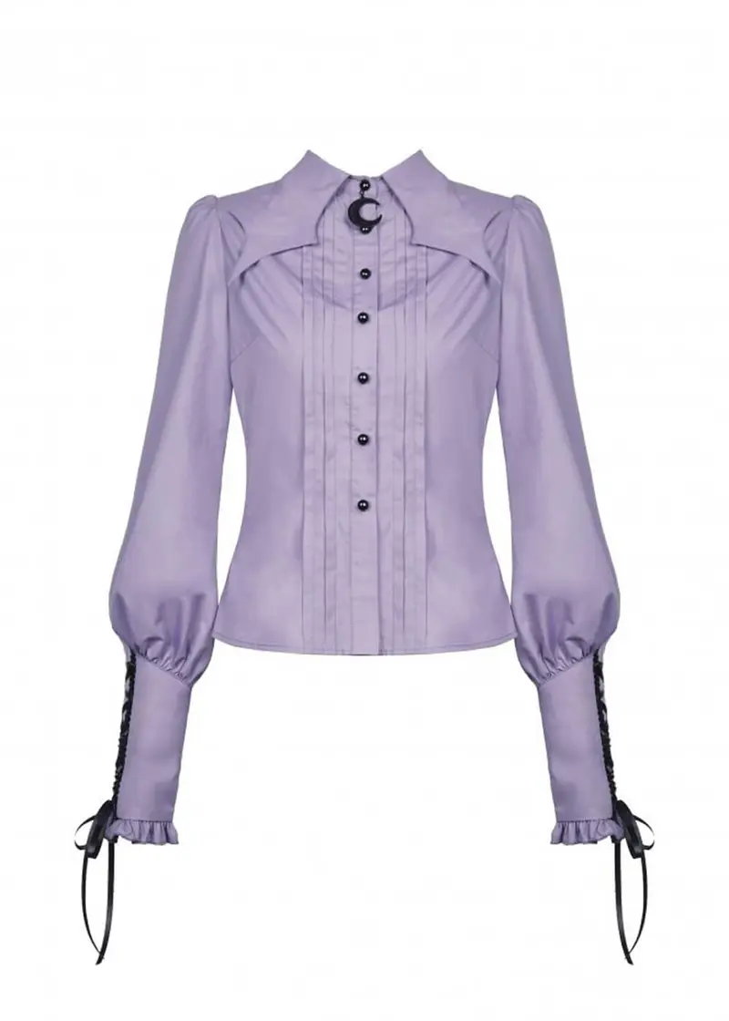 Dark In Love Witch Blouse Purple