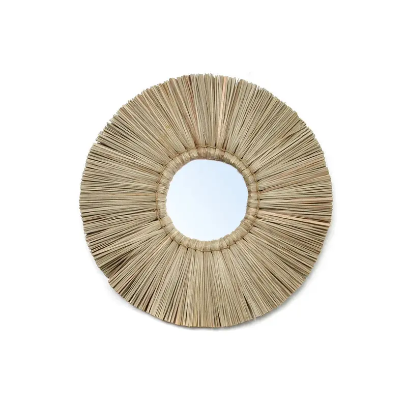 De Alang Alang Spiegel - Naturel - S 35x35cm