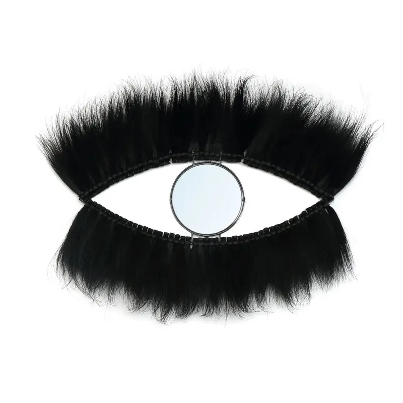 De Black Eye Spiegel - Zwart 100x60cm Bazar Bizar