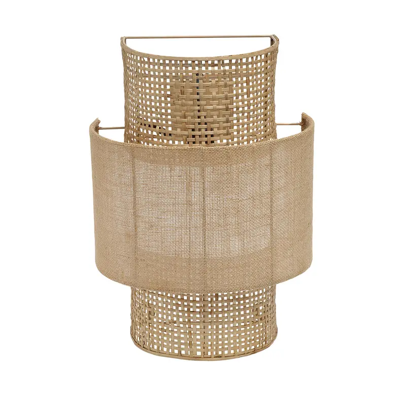 De Bolly Jute Wandlamp Naturel M Bazar Bizar