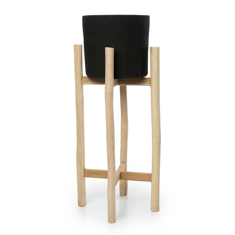 De Charcoal Hoge Plantenbak - Zwart - Large
