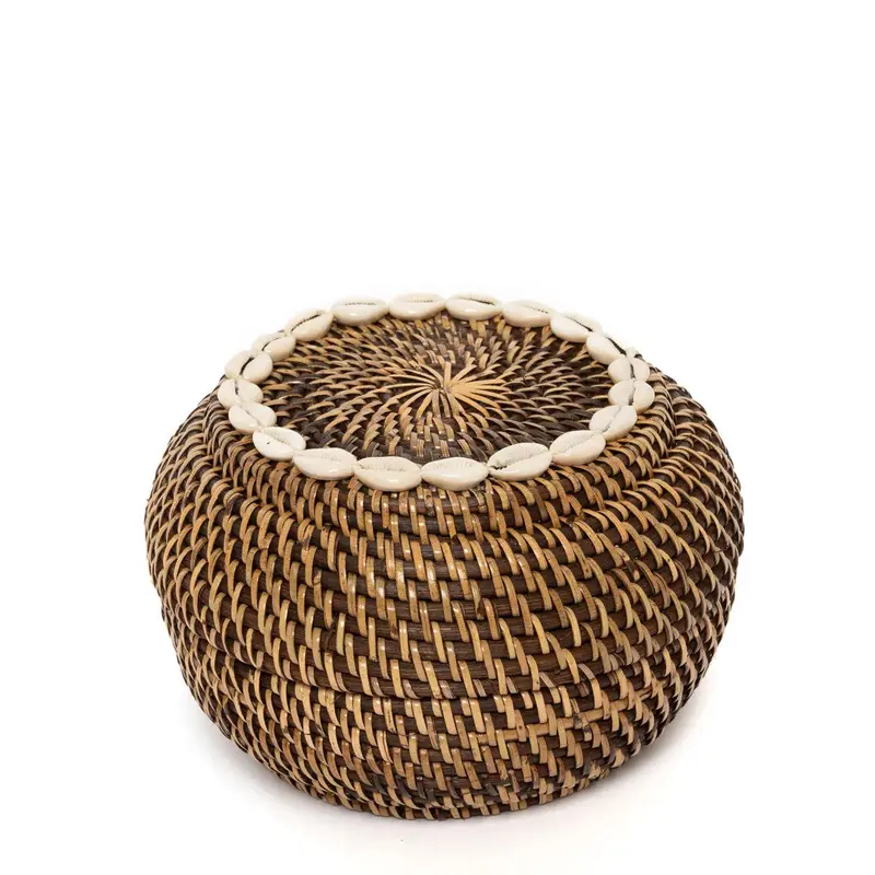 De Colonial Peek-a-Boo Mand Naturel Medium Bruin Bazar Bizar