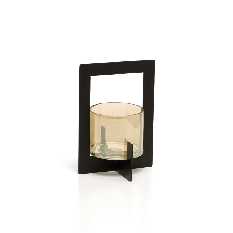 De Hurricane Framed Kandelaar Zwart M Bazar Bizar
