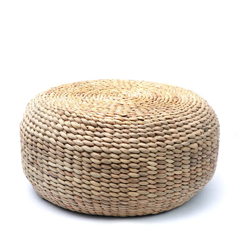 De Hyacint Poef - Naturel - M Bazar Bizar