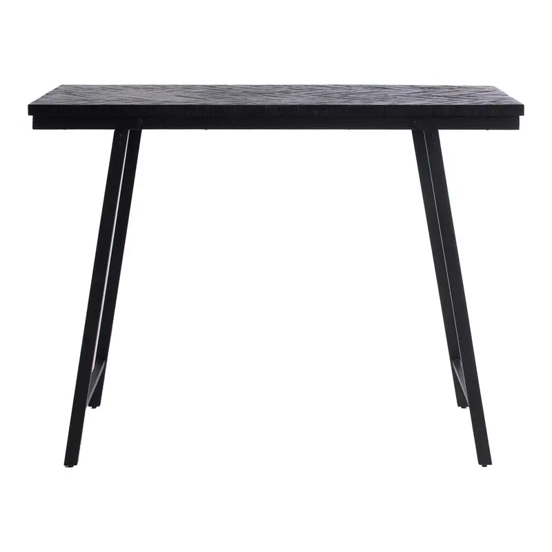 De Visgraat Hoge Tafel - Zwart - 140