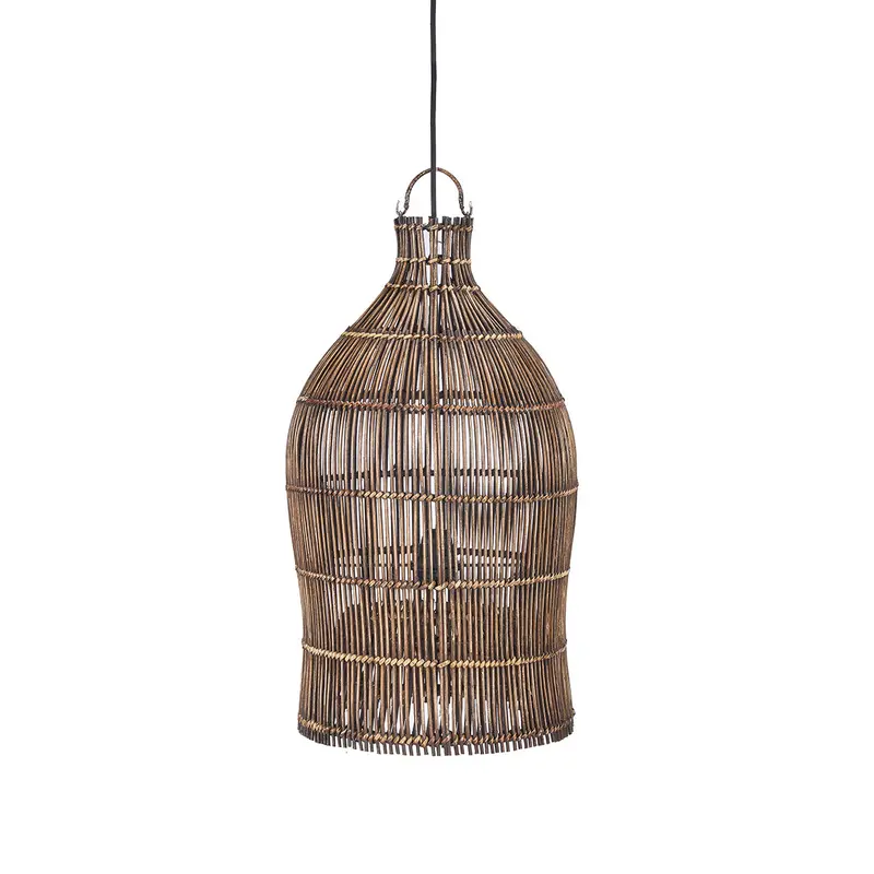 De Woven Bell Hanglamp Donker Walnoot S Bazar Bizar