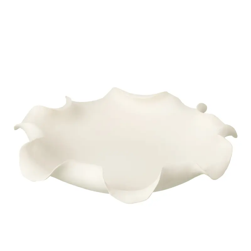 Decoratieve Schaal Helix Keramiek Wit J-Line