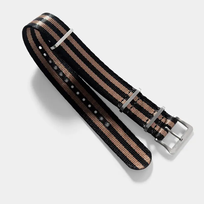Deluxe Nylon Nato Uhrenarmband 5Stripe