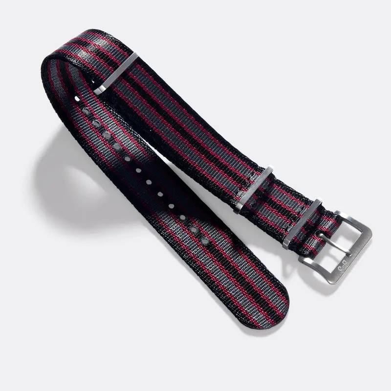 Deluxe Nylon Nato Uhrenarmband 9Stripe