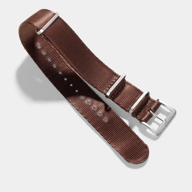 Deluxe Nylon Nato Uhrenarmband Cognac