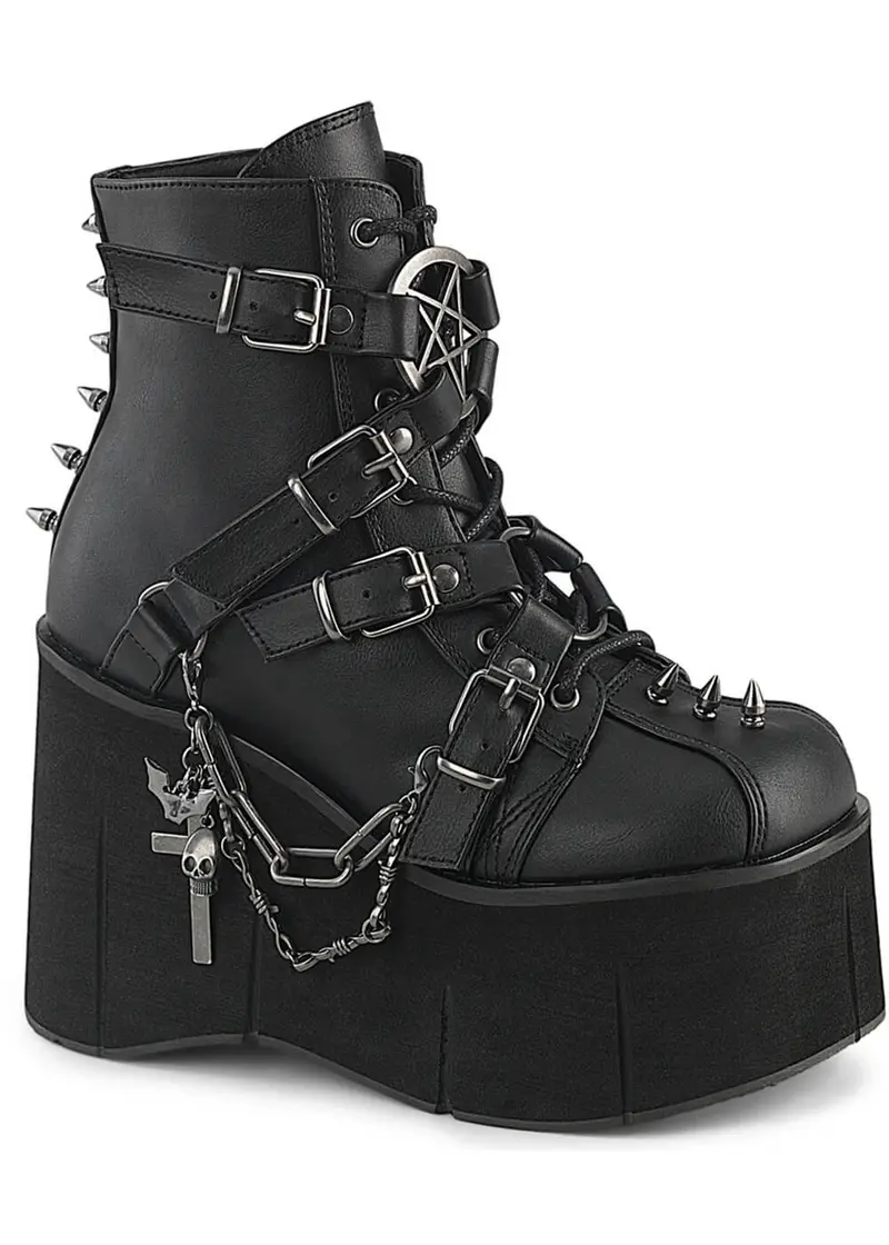 DemoniaCult Kera 68 Platform Boots Black