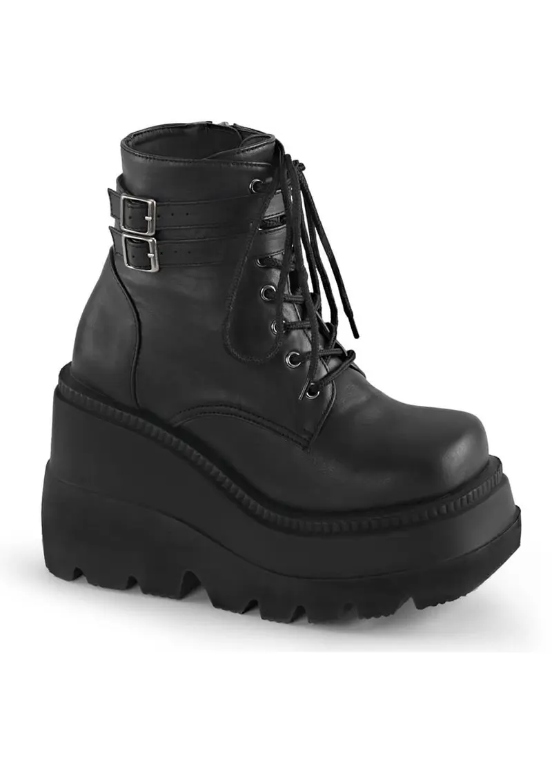 DemoniaCult Shaker 52 Platform Boots Black