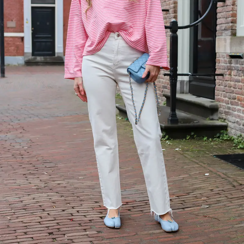 Denim jeans off white
