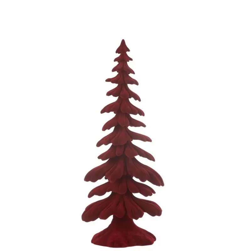 Denneboom Velours Resine Rood Small J-Line