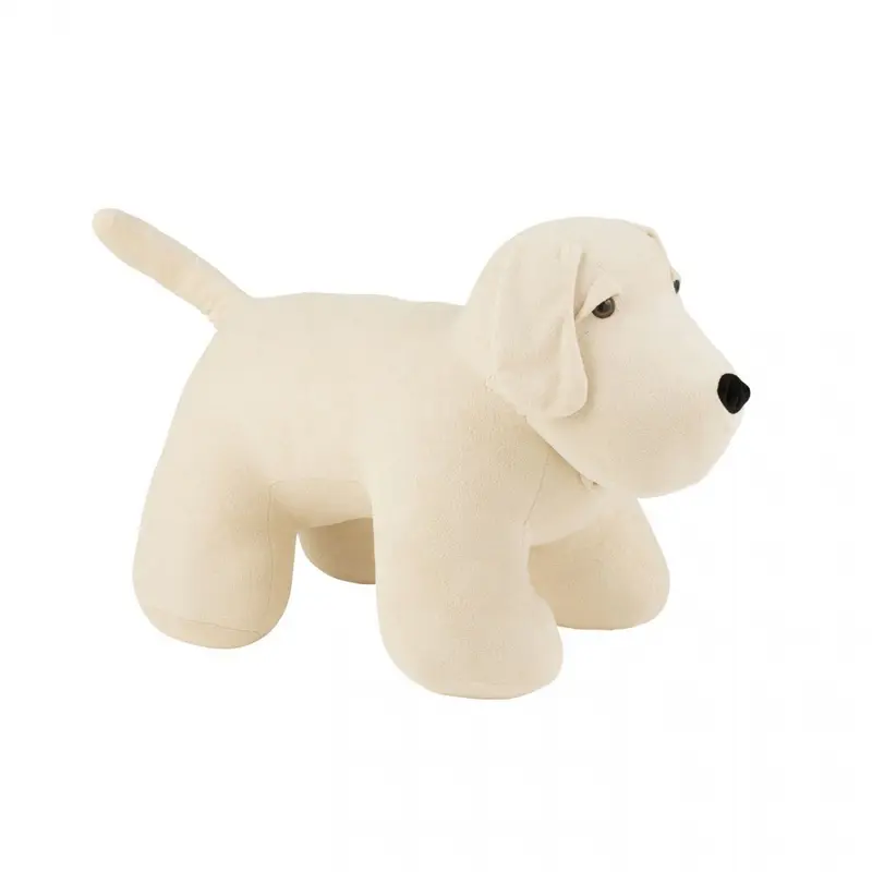 Deurstop Hond Bouclé Ecru J-Line