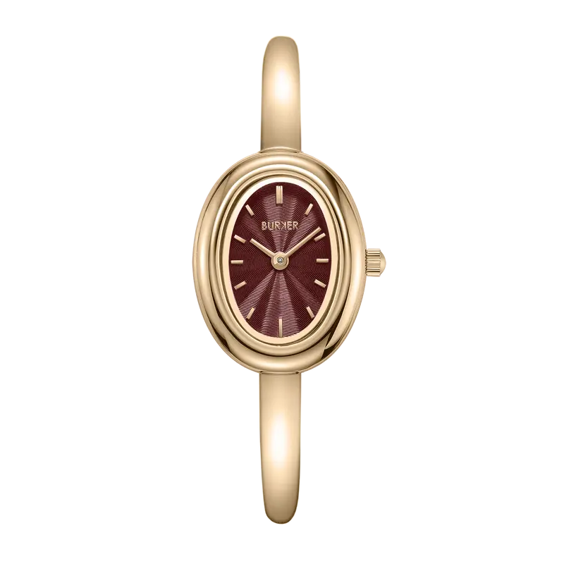 Diana Gold Burgundy