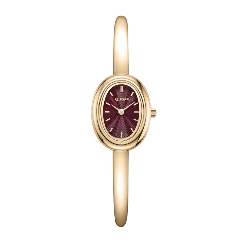 Diana Petite Gold Burgundy
