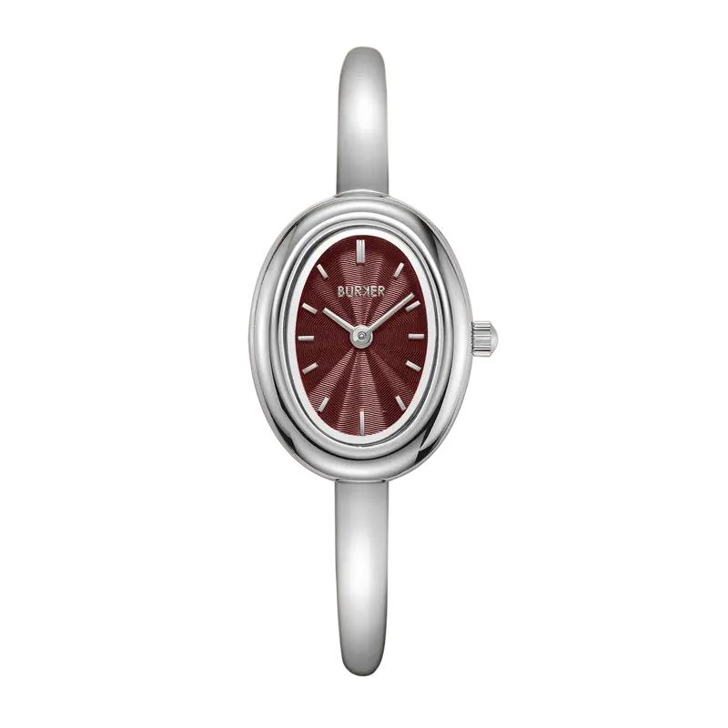 Diana Silver Burgundy
