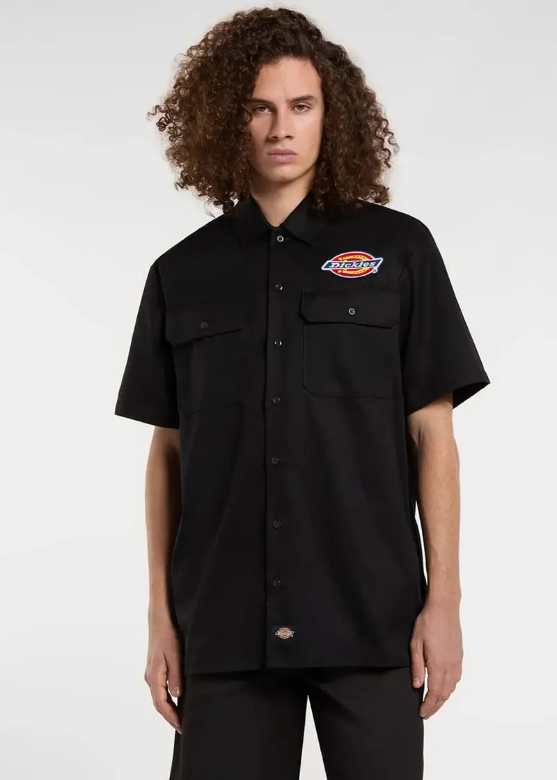 Dickies Men's Clintondale Work Shirt Black