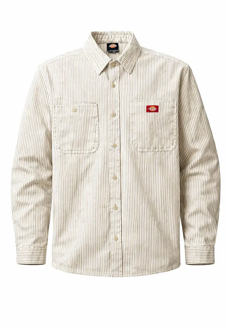 Dickies Men's Hickory Work Shirt Eucalyptus