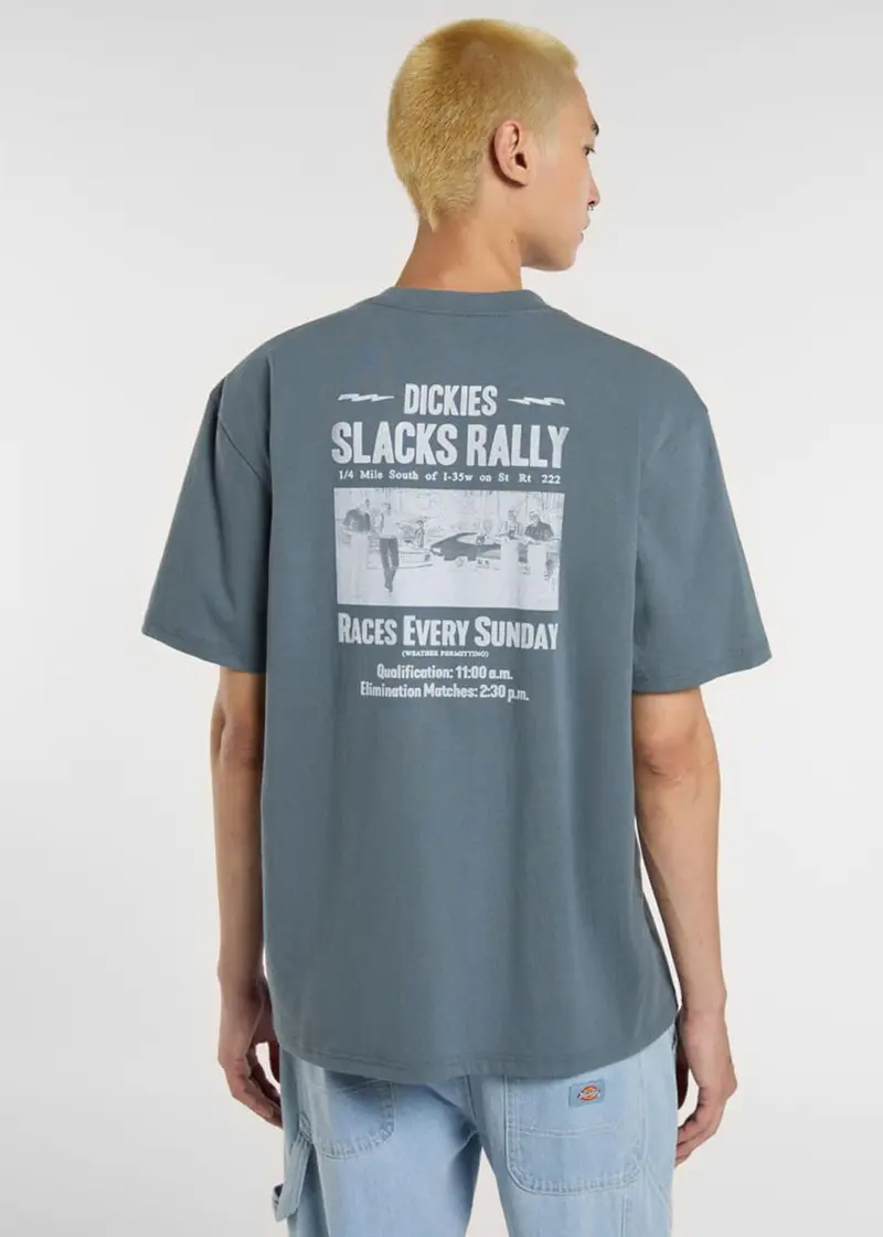 Dickies Men's Slacks Rally T-Shirt Stormy Weather Grey
