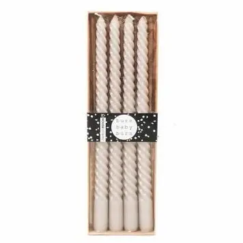Dinerkaars Gedraaid set-van-4 grijs 2x2x30cm