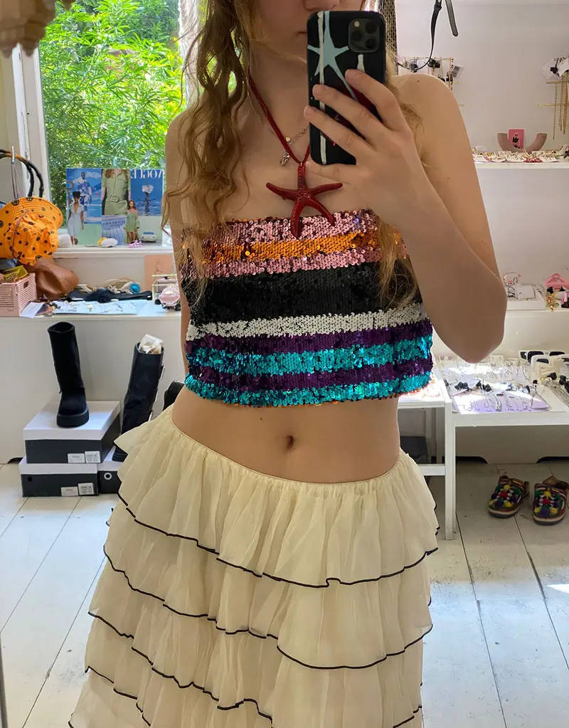 Disco tube top