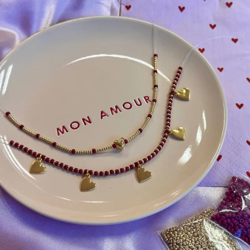DIY pakket- Hartjes armbanden