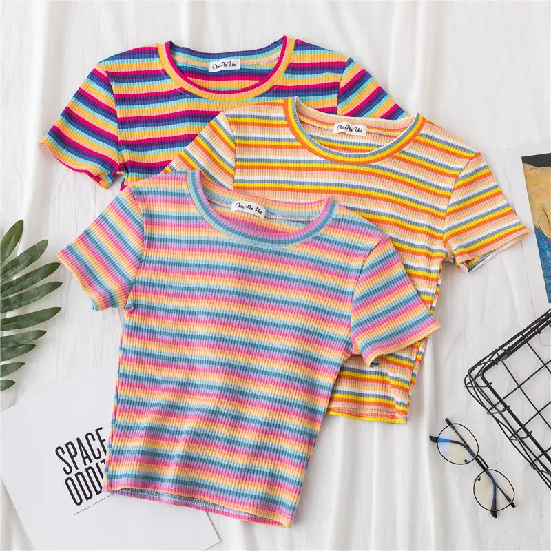 Doe Striped Rib Top (6 Colours)