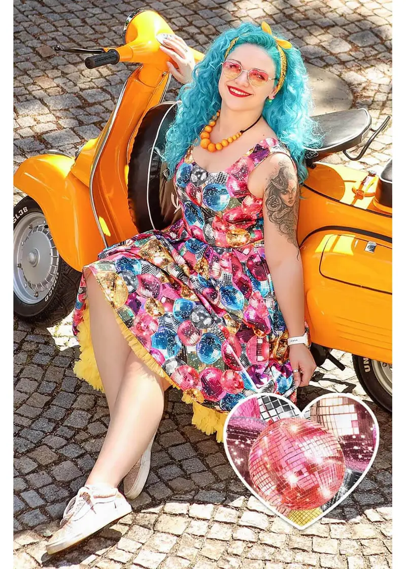 Dolly & Dotty Amanda Disco Ball 50's Swing Dress