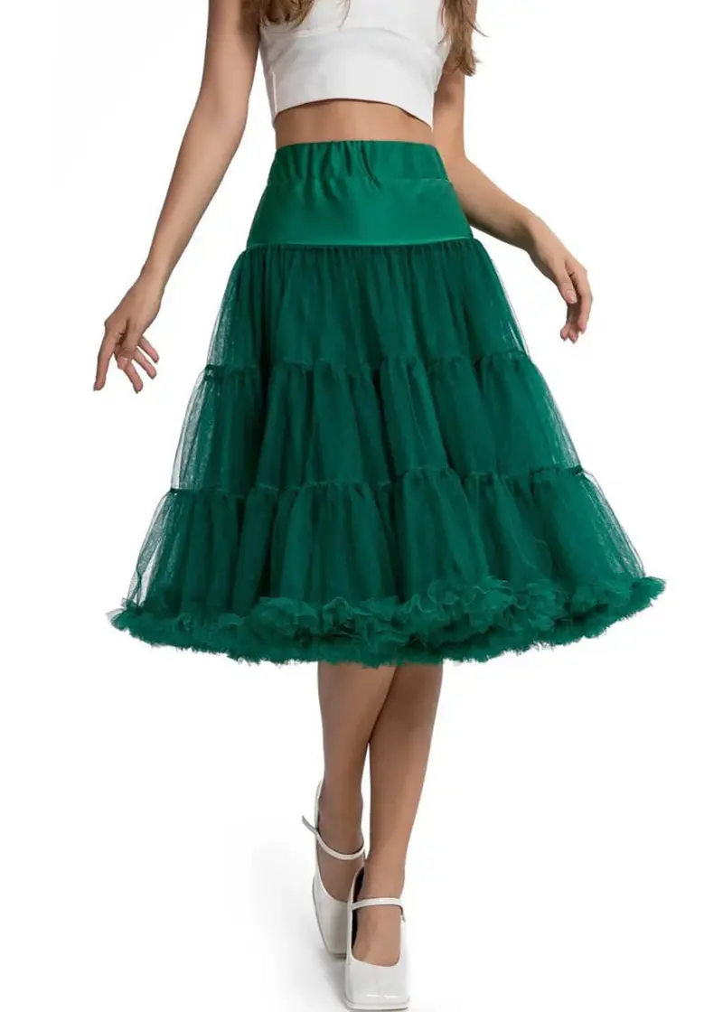 Dolly & Dotty Fluffy 50's Petticoat Emerald Green
