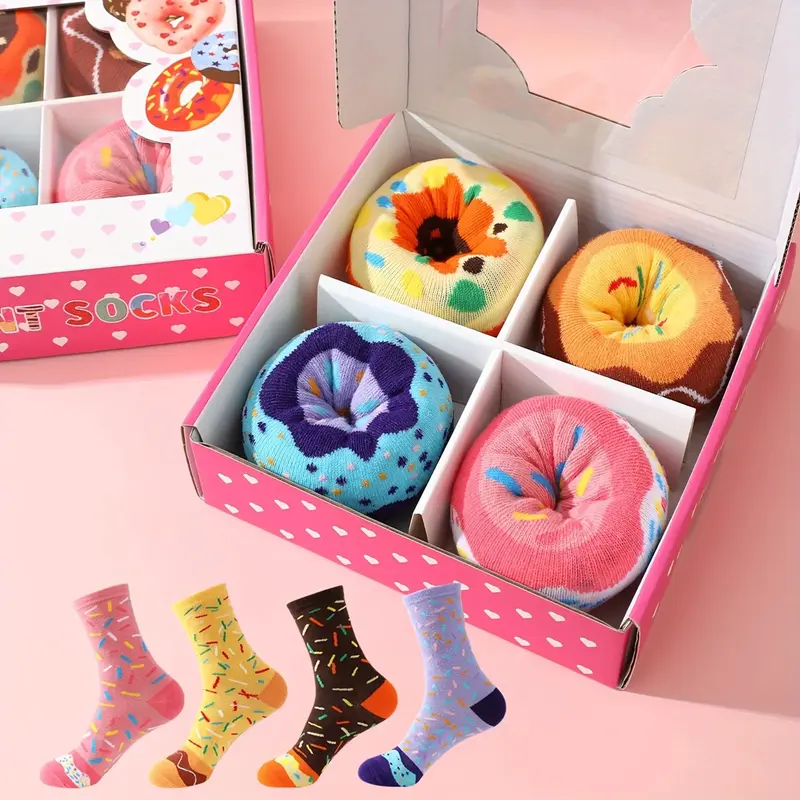 Donut Crew Socks Gift Box (Set of 4 Pairs)