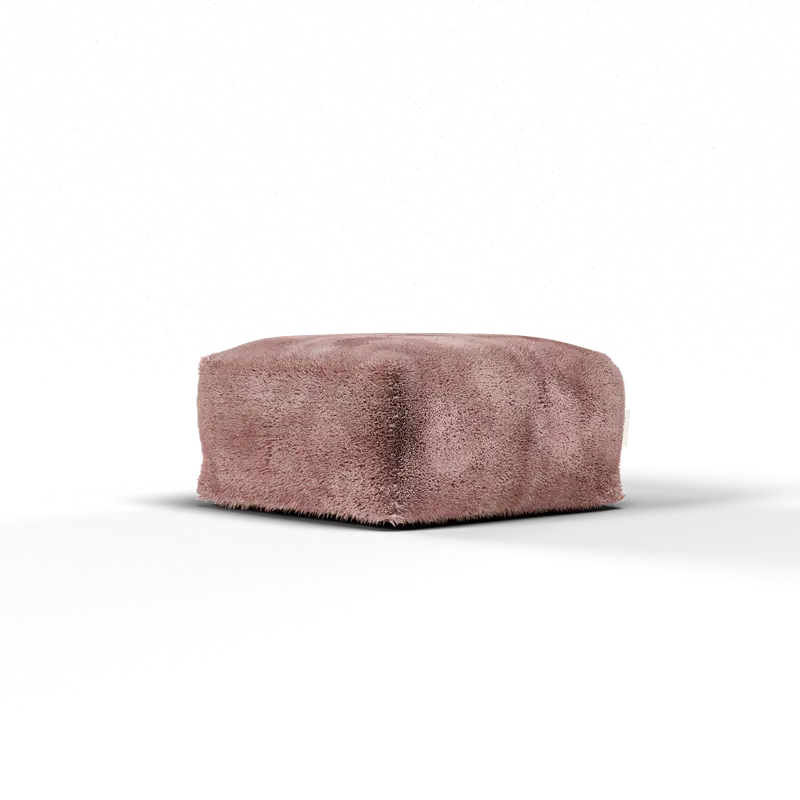 Doodle Square Pouf Soft Pink - Laui Lounge