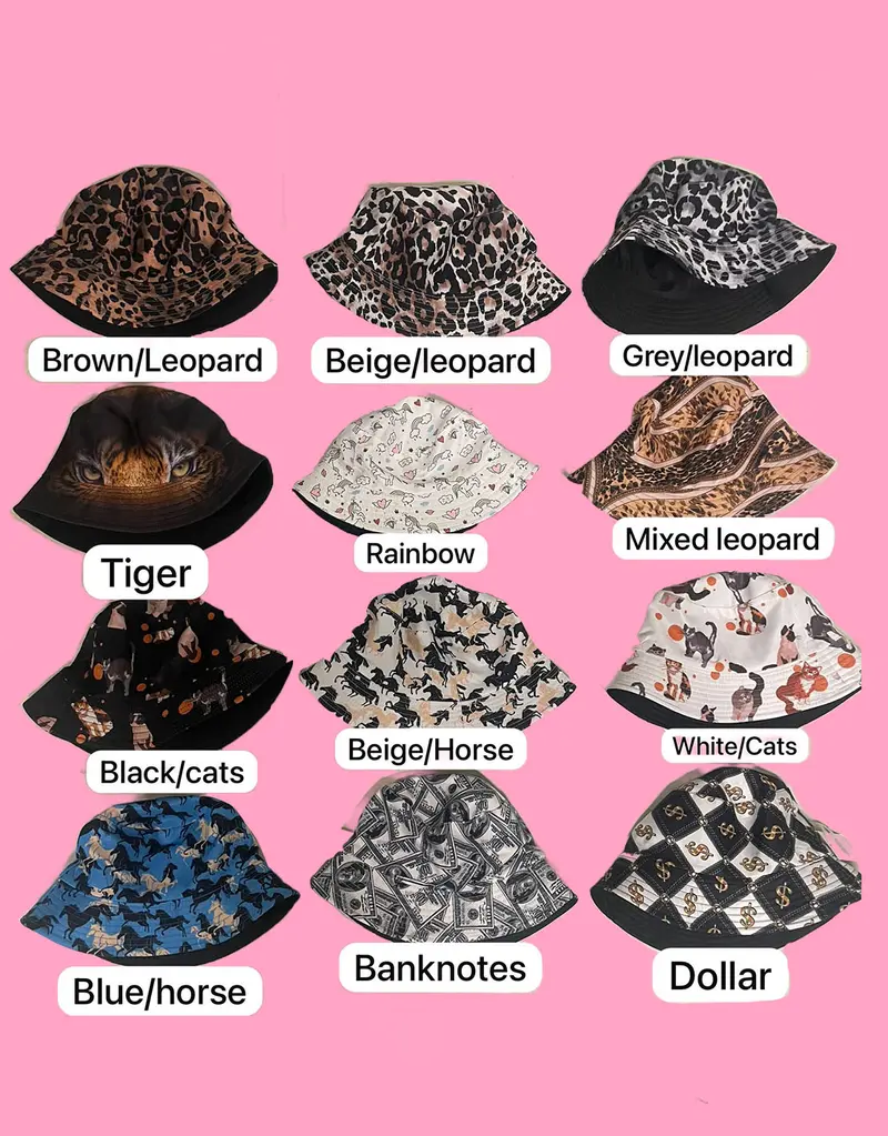 Double sided bucket hat