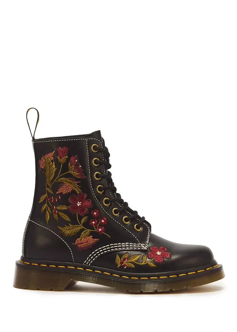 Dr. Martens 1460 Pascal Floral Wanama Black Boots