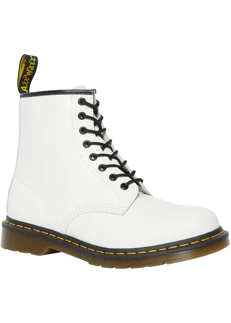 Dr. Martens 1460 Smooth Leather Lace-Up Boots White