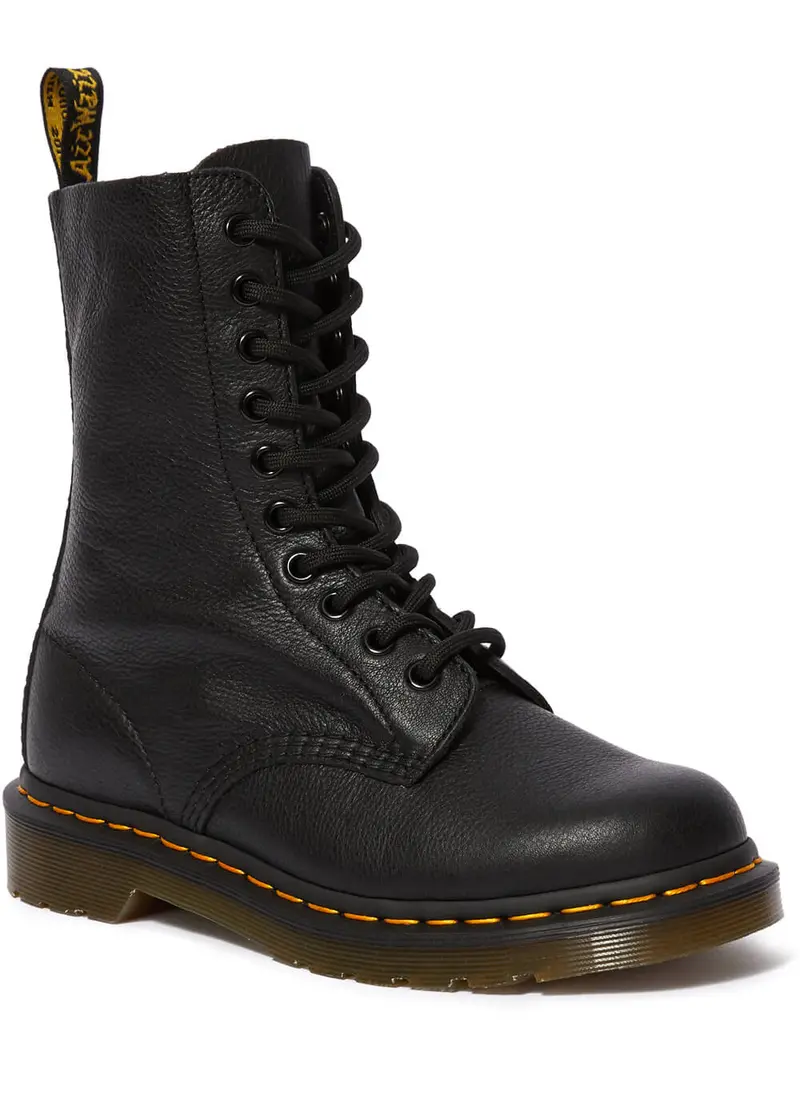 Dr. Martens 1490 Virginia Leather Boots Black