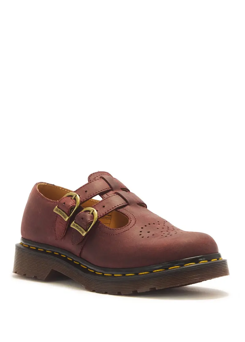 Dr. Martens 8065 Mary Jane Shoes Cherry Red