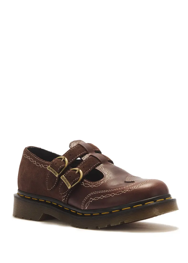 Dr. Martens 8065 Mary Janes Desert Rodeo Shoes Dark Brown