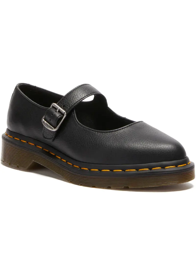 Dr. Martens Elphie Virginia Leather Ballet Flats Black