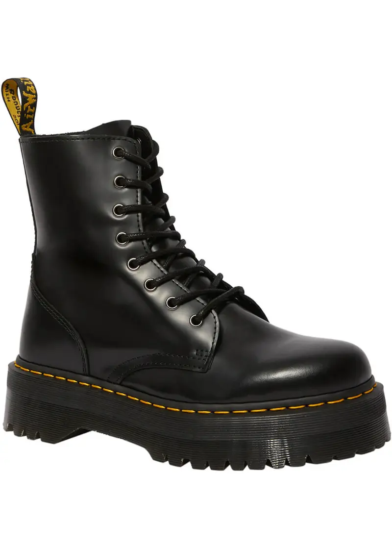 Dr. Martens Jadon Smooth Platform Lace-Up Boots Black